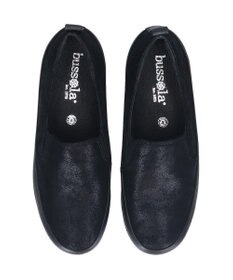 INTER-CHAUSSURES ＜衝撃軽減・防カビ抗菌＞【BUSSOLA】撥水レザースリッポンスニーカー