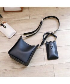 UNBILLION カシュカシュ cachecache / スマホショルダー付きラウンドショルダーバッグ