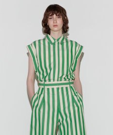 NAVE 【Nave 　洗える】ワイドストライプ ブラウス