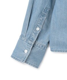 23区 【Oggi4月号掲載/洗える】23区DENIM ライトダンガリー クロップドシャツ