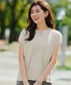 Tiaclasse 【小倉優子さん着用・洗える】フレンチスリーブニットトップス