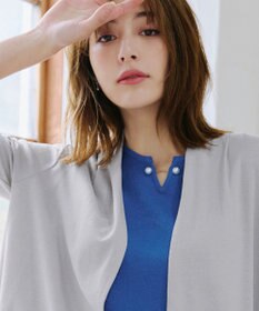 Tiaclasse 【小倉優子さん着用・洗える】フレンチスリーブニットトップス