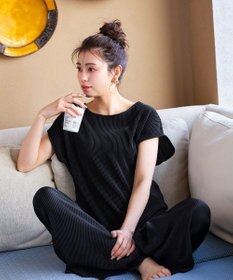 Tiaclasse 【2点セット・新色追加・洗える】クリスタルプリーツセットアップ