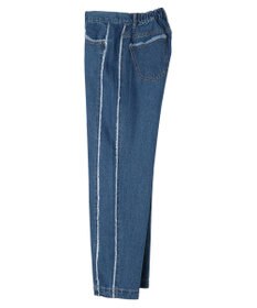 Green Parks ・Ｄｏｕｂｌｅ　Ｆｌａｇｓフリンジラインストレートデニム