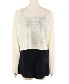 San-ai Resort（三愛水着楽園） 【WEB限定】ニットレーストップス付き4点セット水着