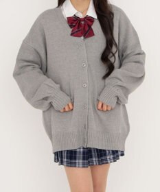 WEGO 【SCHOOLITEM】ニットカーディガン