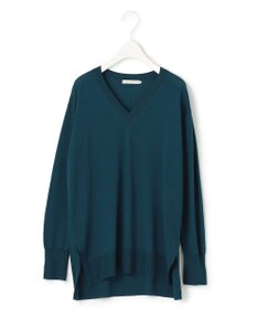 ICB 【洗える】 コンパクトウール Vネックプルオーバー