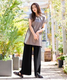 Tiaclasse 【2点セット・新色追加・洗える】クリスタルプリーツセットアップ