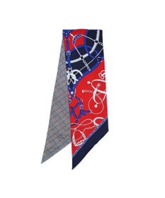 Marca ＜秋の新色！＞【Marcaオリジナル】ベルト＆グレンチェック剣先  シルクツイル 剣先スカーフ