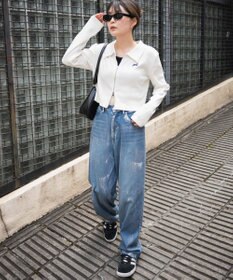 WEGO ヴィンテージウォッシュWZIPトップス