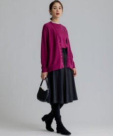 組曲 L 【WEB一部店舗限定】ウールジョーゼット キュロットパンツ