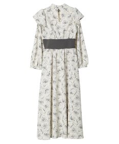 earth music&ecology リブドッキングフラワーワンピース