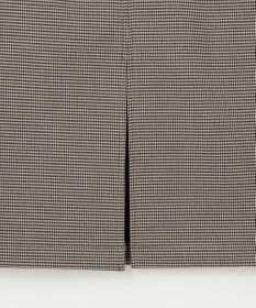 ANY L 【手洗い可/ウエストゴム/裏起毛】チェックボンディングタイトスカート