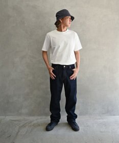 muuc 〈国産デニム〉〈S-XLサイズ展開〉〈ストレッチ素材〉〈ワンウォッシュで柔らかく軽い〉ストレートシルエットのジーンズパンツ