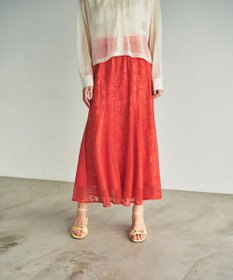GRACE CONTINENTAL フレア刺繍スカート