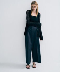 uncrave コットンクロスプレーン ワイドトラウザー