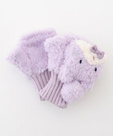 ANY KIDS アニマル2WAY手袋 ラベンダー（ネコ）