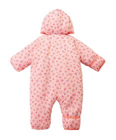 MIKI HOUSE HOT BISCUITS 【70-100cm】 裏ボアフリース 総柄ジャンプスーツ