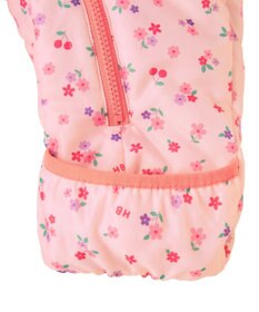 MIKI HOUSE HOT BISCUITS 【70-100cm】 裏ボアフリース 総柄ジャンプスーツ