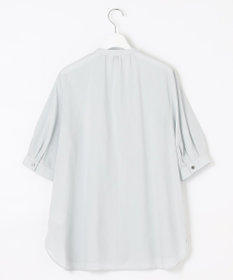 J.PRESS LADIES L 【WEB限定カラーあり・洗える】ラミーポプリン バンドカラー ブラウス