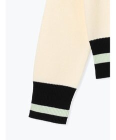 Te chichi バイカラークラシカルカーディガン