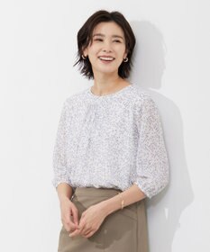 J.PRESS LADIES SMALL FLOWER プリント カットソー