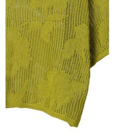 Green Parks 花柄メッシュニットプルオーバー