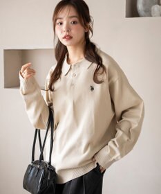 WEGO 【25年秋冬新作/ユニセックス着用ITEM/MLサイズ展開】別注USPOLOニットポロ