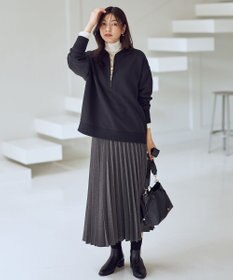 ANY ハーフジップスウェット