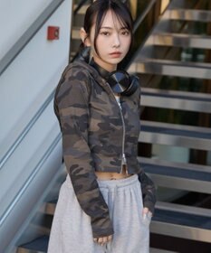 WEGO リブジップパーカー