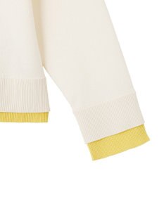 Green Parks ヘンリーネックレイヤードニットプルオーバー