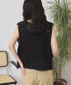 AMERICAN HOLIC クロシェ風ニットベスト