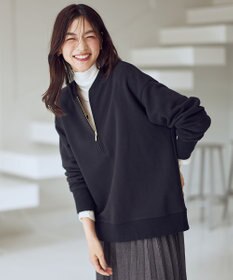 ANY ハーフジップスウェット