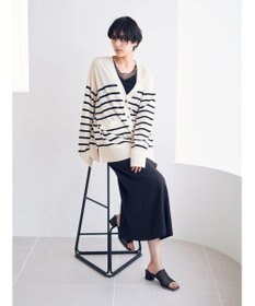 YECCA VECCA シャーリングロングナロースカート