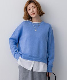 23区 【先行予約】コットンギマ クルーネック ニット