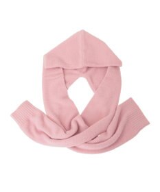 earth music&ecology 【イージーケア】パウダーシャギーフーディーマフラー