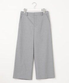 J.PRESS LADIES 【WEB限定カラーあり・セットアップ対応・洗える・撥水・防汚】コットンFITTYシャーク ワイド アンクル パンツ