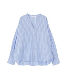 AMERICAN HOLIC 【イージーケア】ストライプVネックシャツ