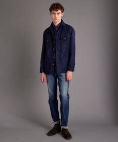 JOSEPH ABBOUD ナチュラルダイスウェード シャツアウター