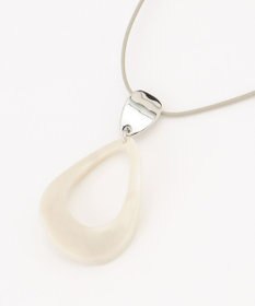 J.PRESS LADIES マーブルオーバルネックレス