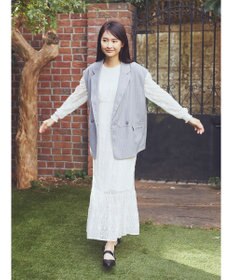 earth music&ecology ピンストライプジレ