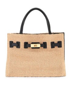 23区 【先行予約】VIOLAd'ORO イタリアンラフィアシート ベルトデザイン 2WAYトートバッグ