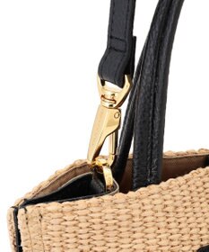 23区 【先行予約】VIOLAd'ORO イタリアンラフィアシート ベルトデザイン 2WAYトートバッグ