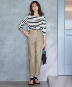 23区 L 【SLOW/洗える】ミドルフライスジャージー ロングTシャツ