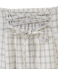 earth music&ecology 裾フレアチェックスカート