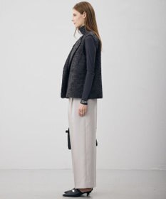 ICB ヘアリーラメジャカード 2WAYジレ