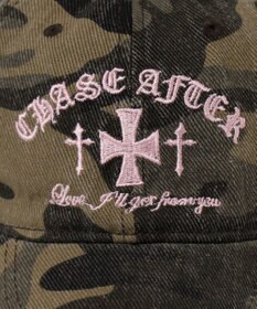 WEGO クロス刺繍カモフラキャップ