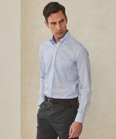 GOTAIRIKU 春夏向け【形態安定】SUMMERPREMIUMPLEATS_ボタンダウンカラー 長袖ドレスシャツ(25/26年モデル)