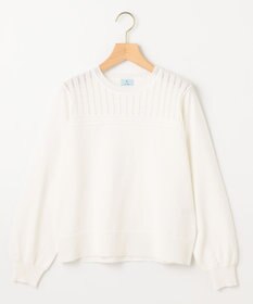 組曲 S 透かし柄 ニットプルオーバー