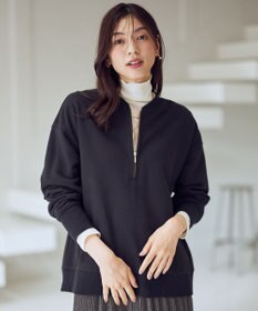 ANY ハーフジップスウェット